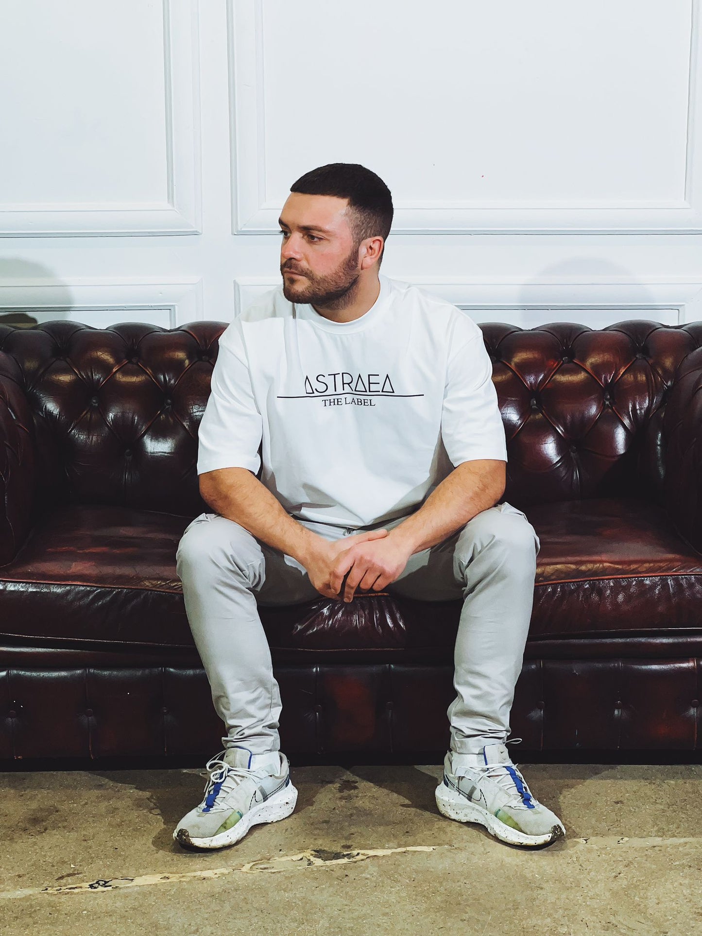 White Astraea Oversized Tee