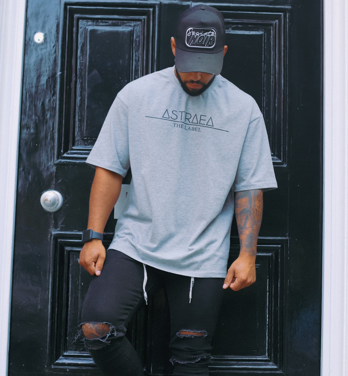 Grey Astraea Oversized Tee