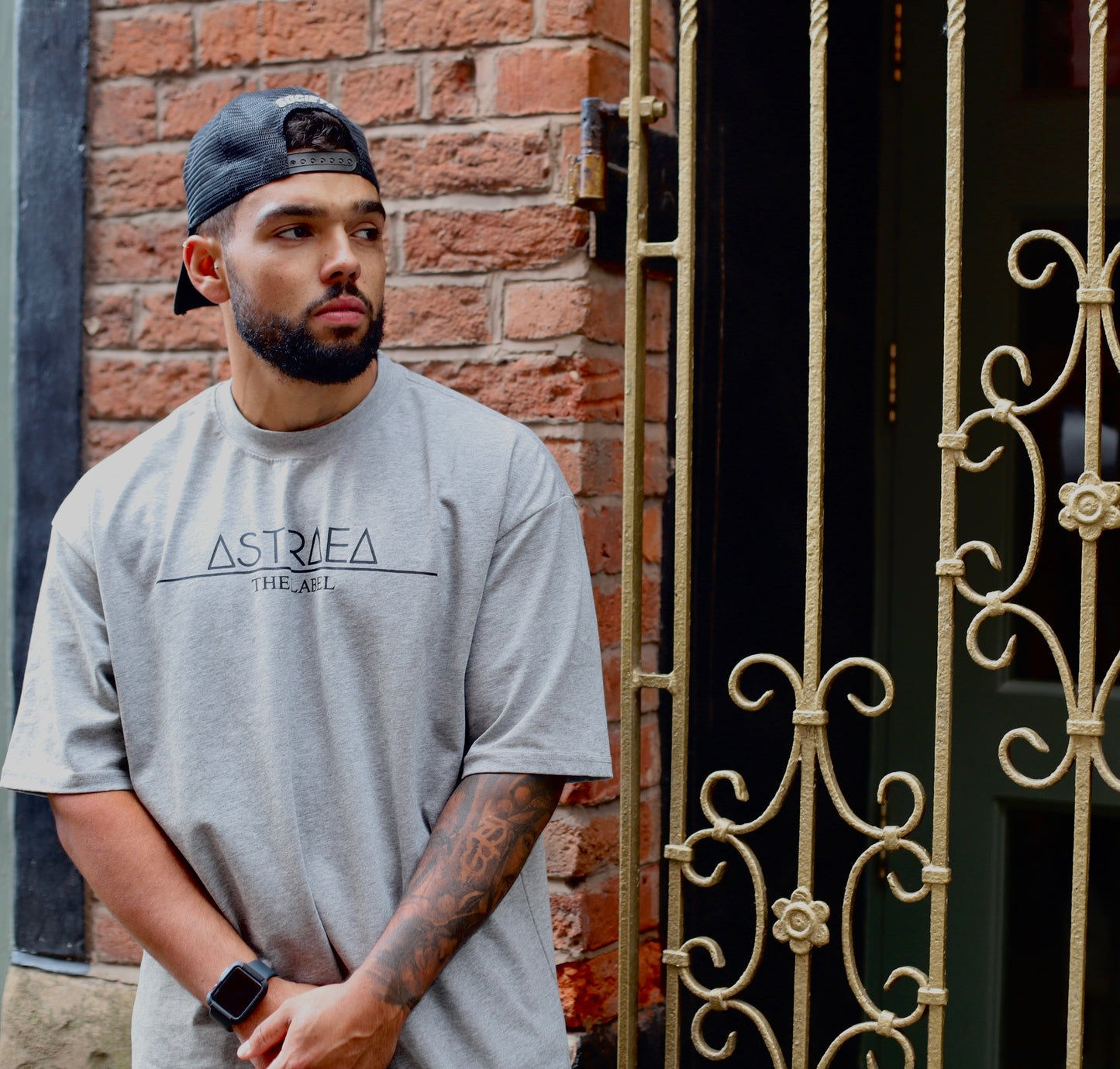 Grey Astraea Oversized Tee