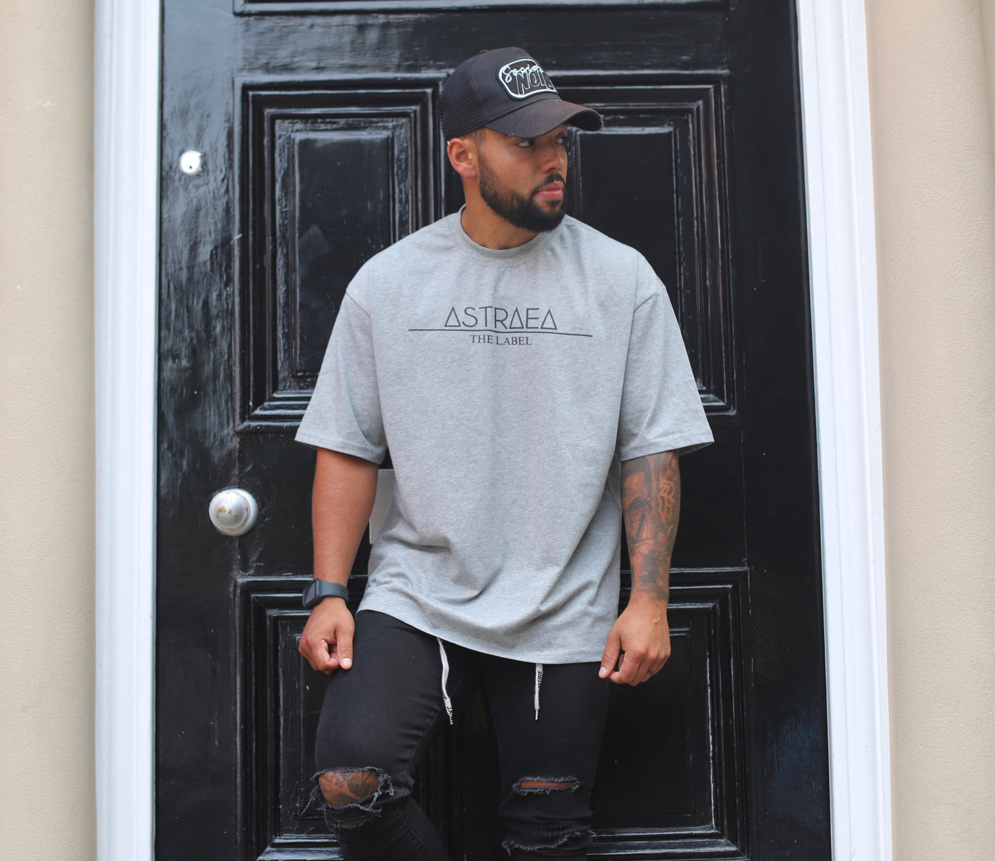 Grey Astraea Oversized Tee