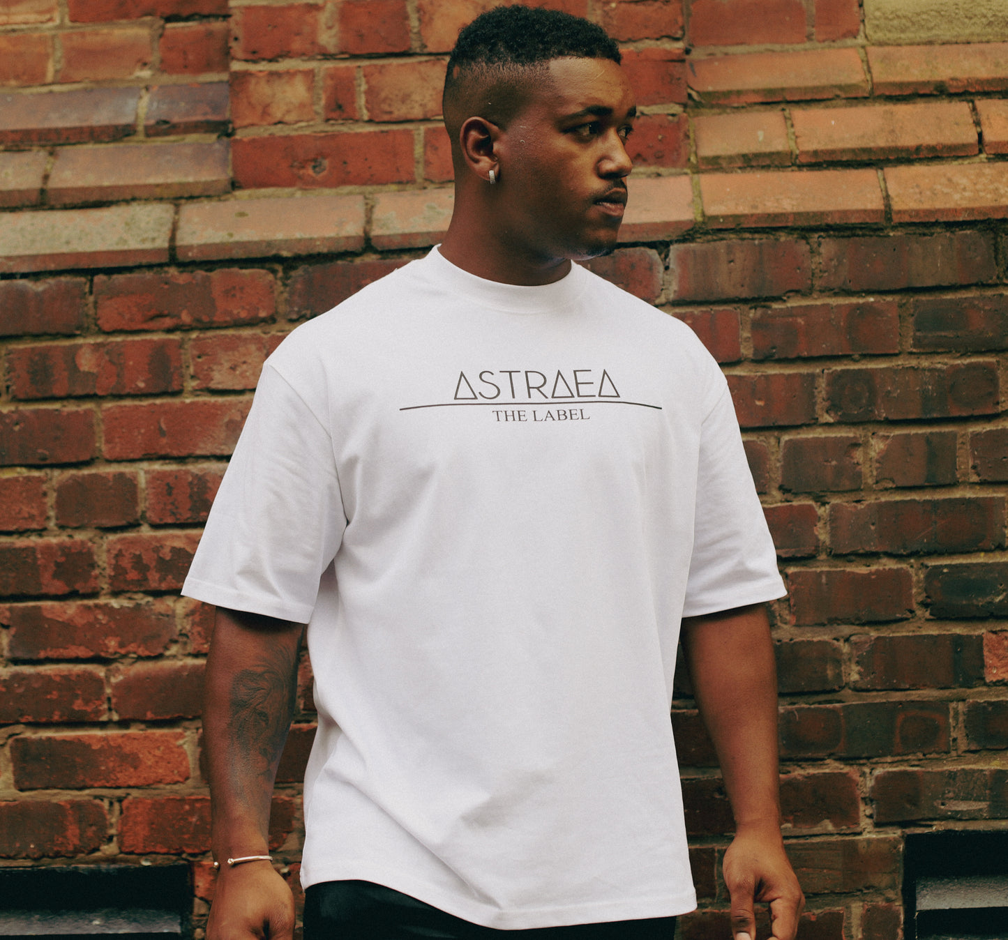 White Astraea Oversized Tee